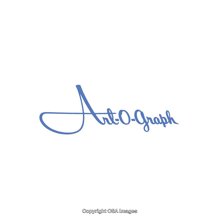 Elegant Typography Logo in Blue With Stylized Calligraphic Design