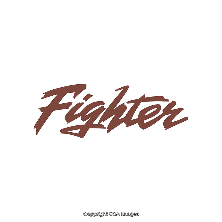 Stylized Bold Text Logo in Brown with White Background