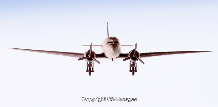 Model Airplane Display with White Background and Detailed Features