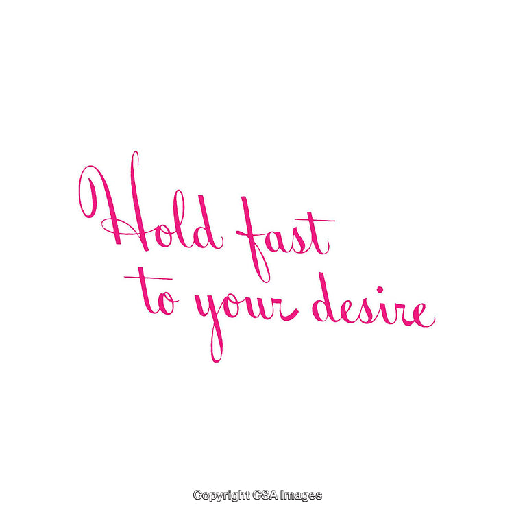 Inspirational Pink Script Encouraging Phrase on a White Background