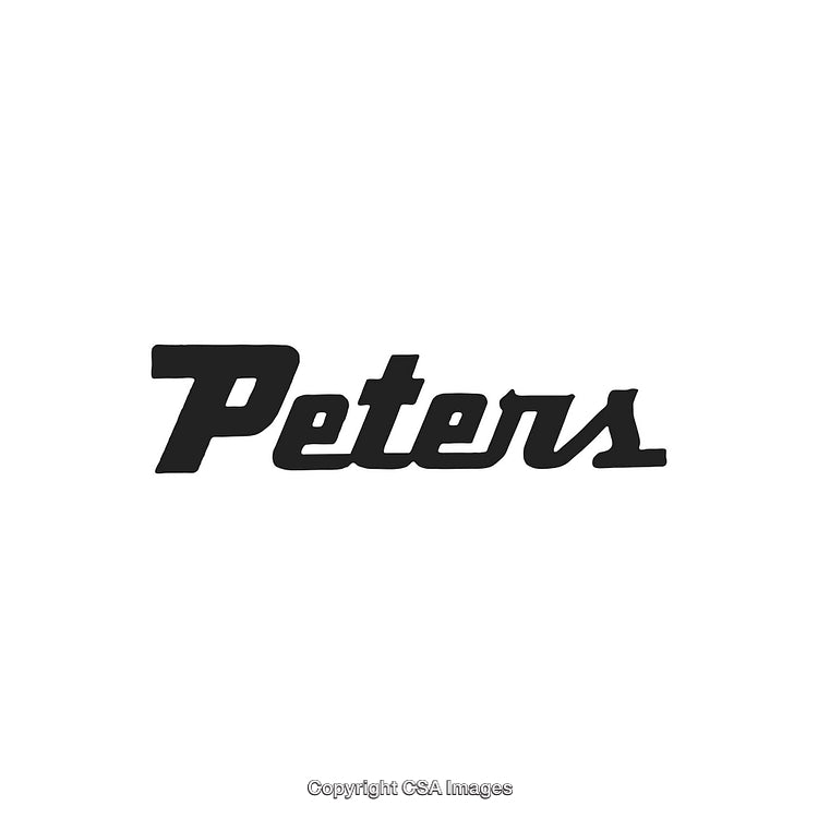 Black Peters Text Logo on White Background for Branding or Marketing