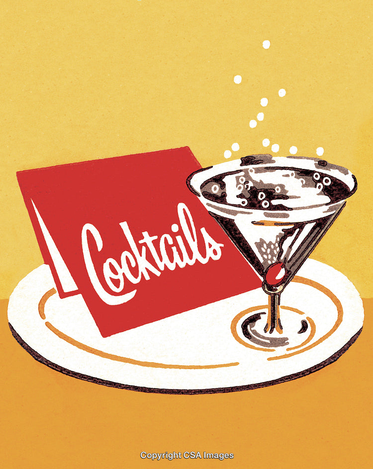 Cocktails on a Tray