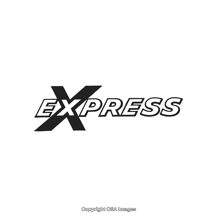 Dynamic Express Logo with Bold Typography on White Background