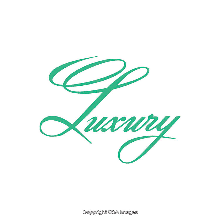 Elegant Handwritten Cursive Word Emphasizing the Concept of Luxury