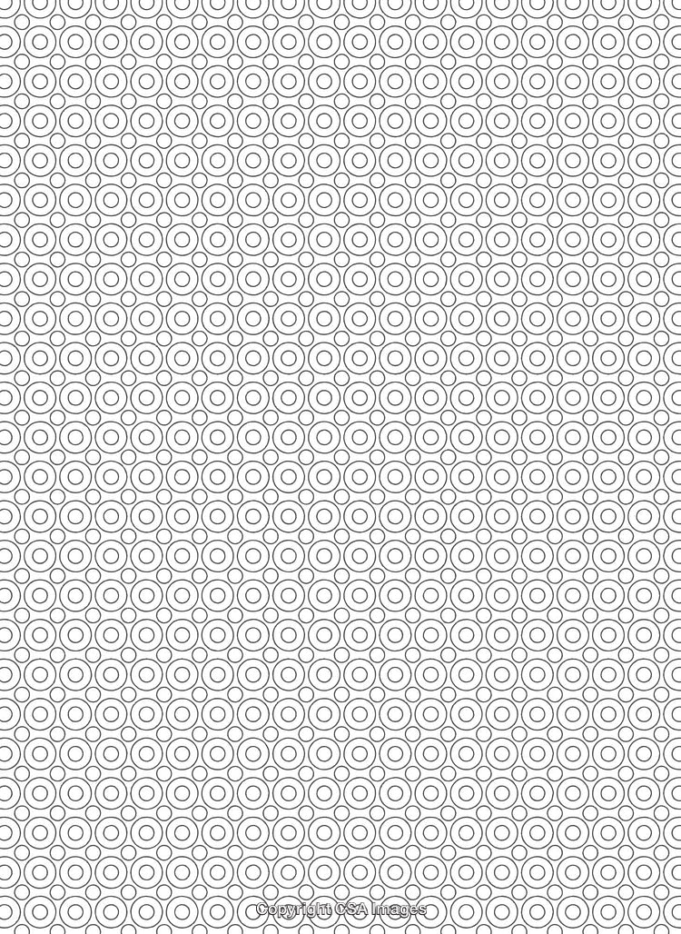 Monochrome Patterned Circles Background with Circular Geometric Design