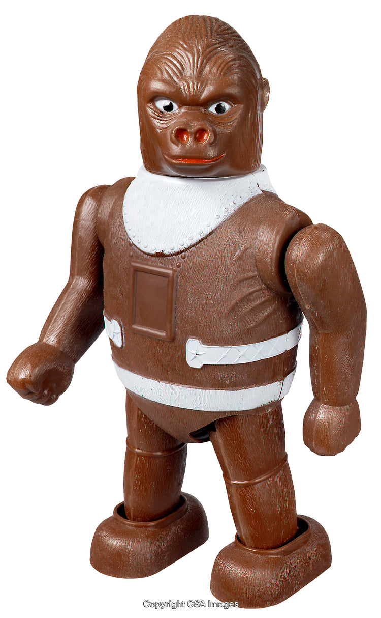 Vintage Plastic Toy Figure With Detailed Sculpt and Bright Colors