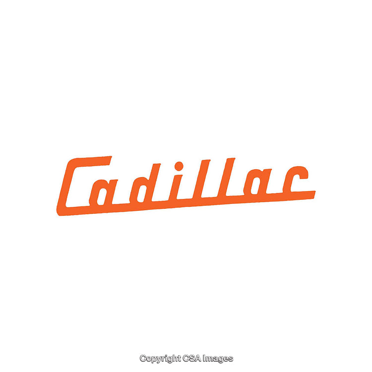 Orange Retro Style Text Logo on White Background