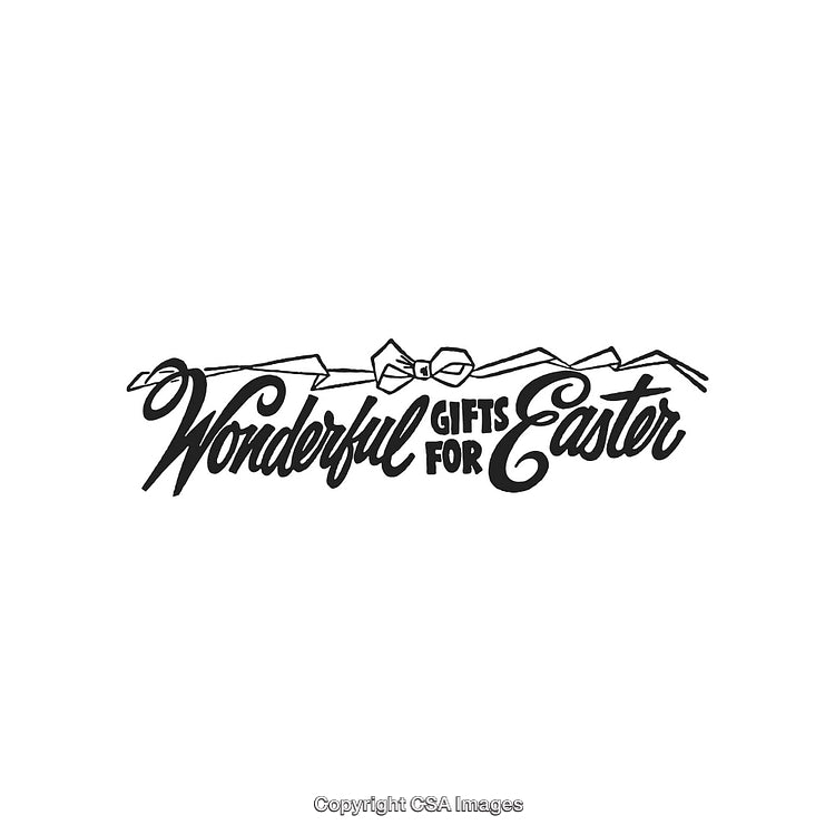 Elegant Calligraphy Design Promoting Wonderful Gifts for Easter Celebration