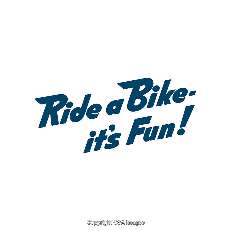 Typography Promoting Cycling Enthusiasm with a Positive Message