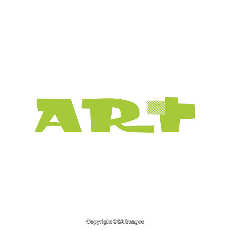 Creative Green Art Concept with Unique Typography Design on White Background