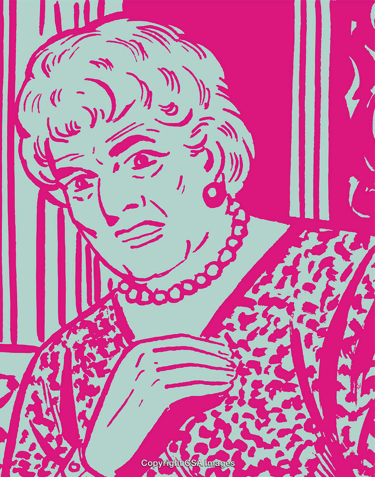 Pop Art Style Portrait of Woman in Vibrant Colors