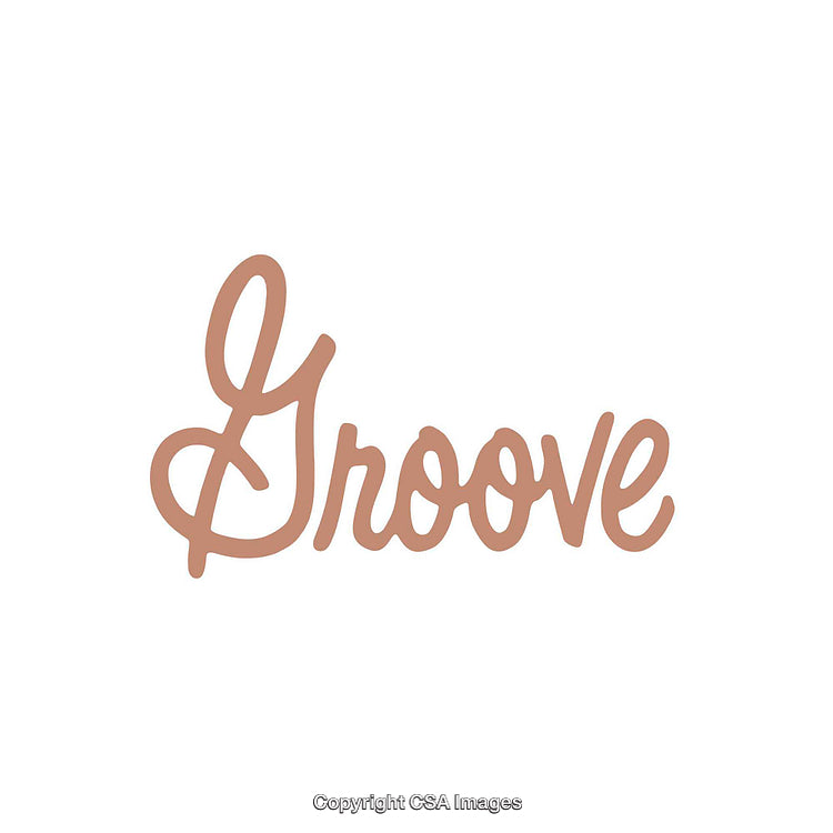Elegant Typography Design Featuring the Word Groove in Stylish Script Font