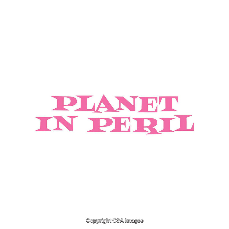 Pink Text on White Background Highlighting Environmental Theme