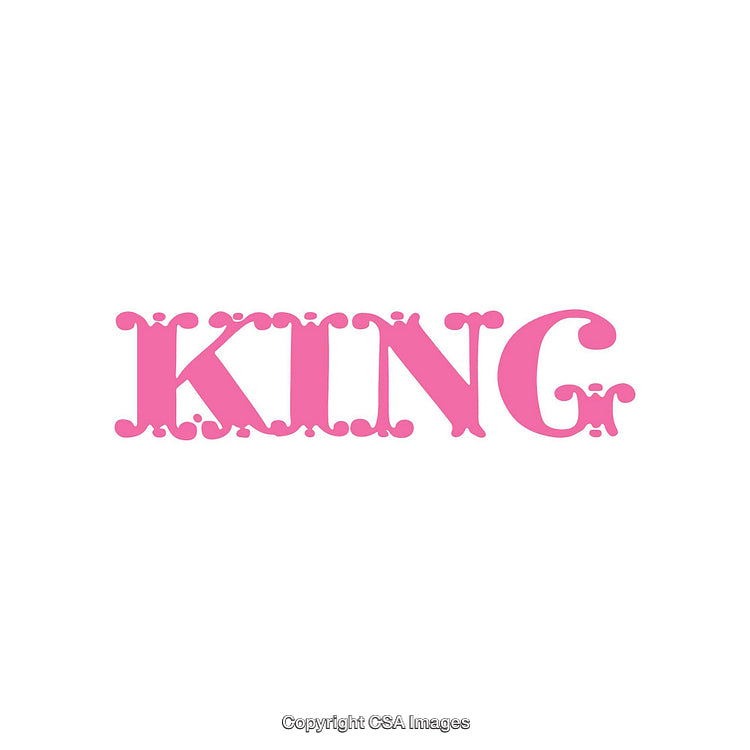 Bold Pink Typography Design On White Background