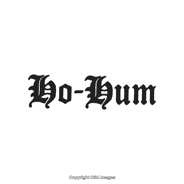 Gothic Styled Text Display with Black Lettering on White Background