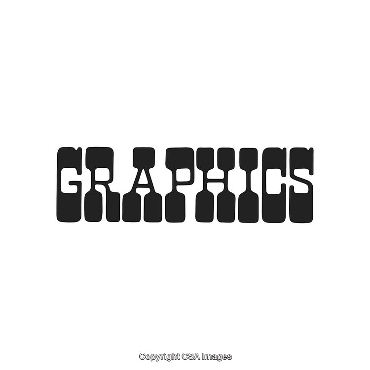 Black Text Graphics Design With Bold Font on a Minimalist White Background