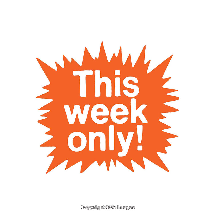 Promotional Orange Banner Highlighting 'This Week Only' in Dynamic Design