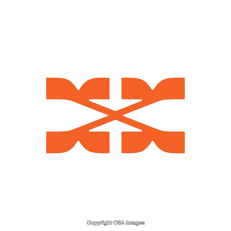 Creative Orange Letter W Design With Geometric Shapes
