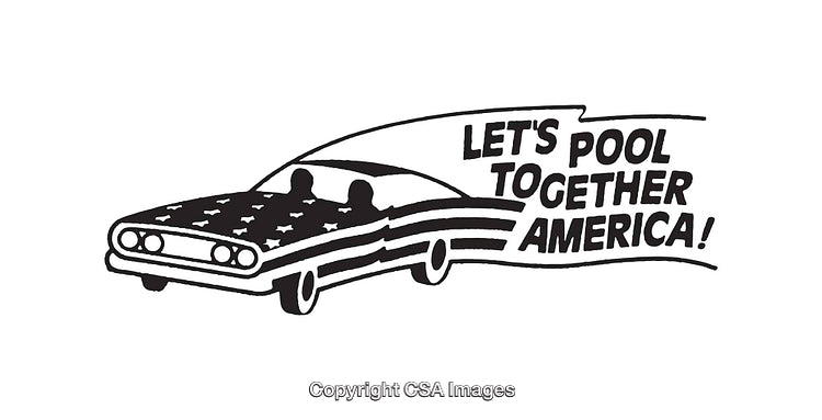 Carpool Promotion Artwork Encouraging Environmental Responsibility and Unity