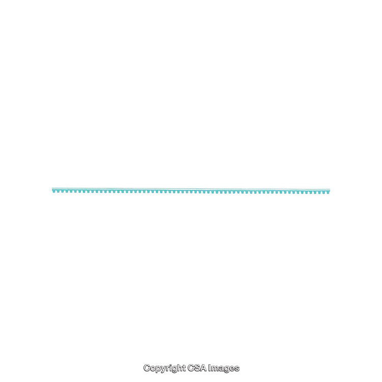 Blue Thread on White Background Representing Precision and Minimalism