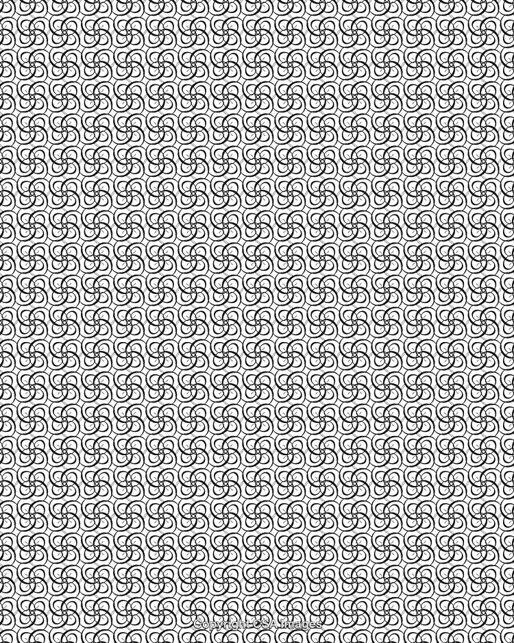 Black and White Seamless Geometric Pattern for Creative Background Designs