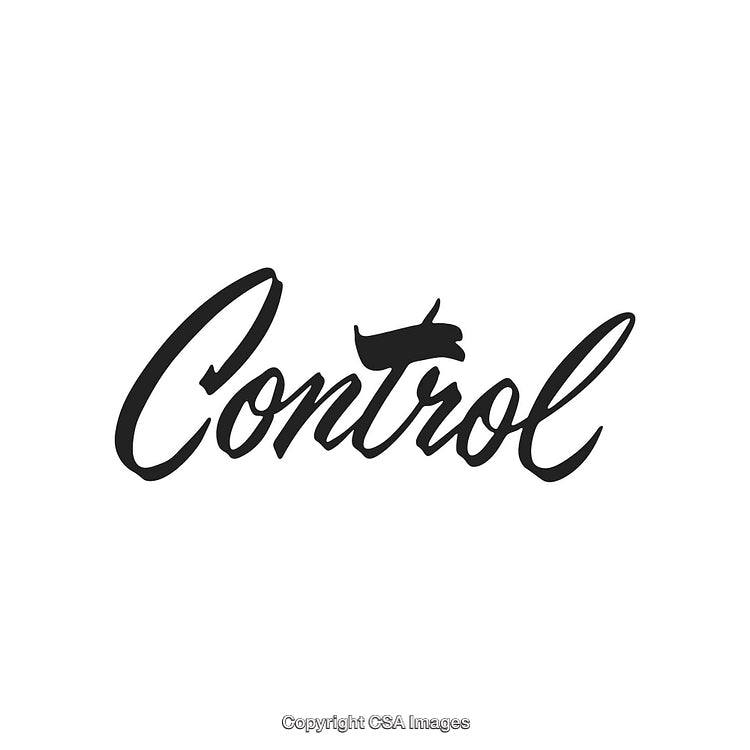 Typography Artwork Featuring the Word 'Control' with Minimalist Design