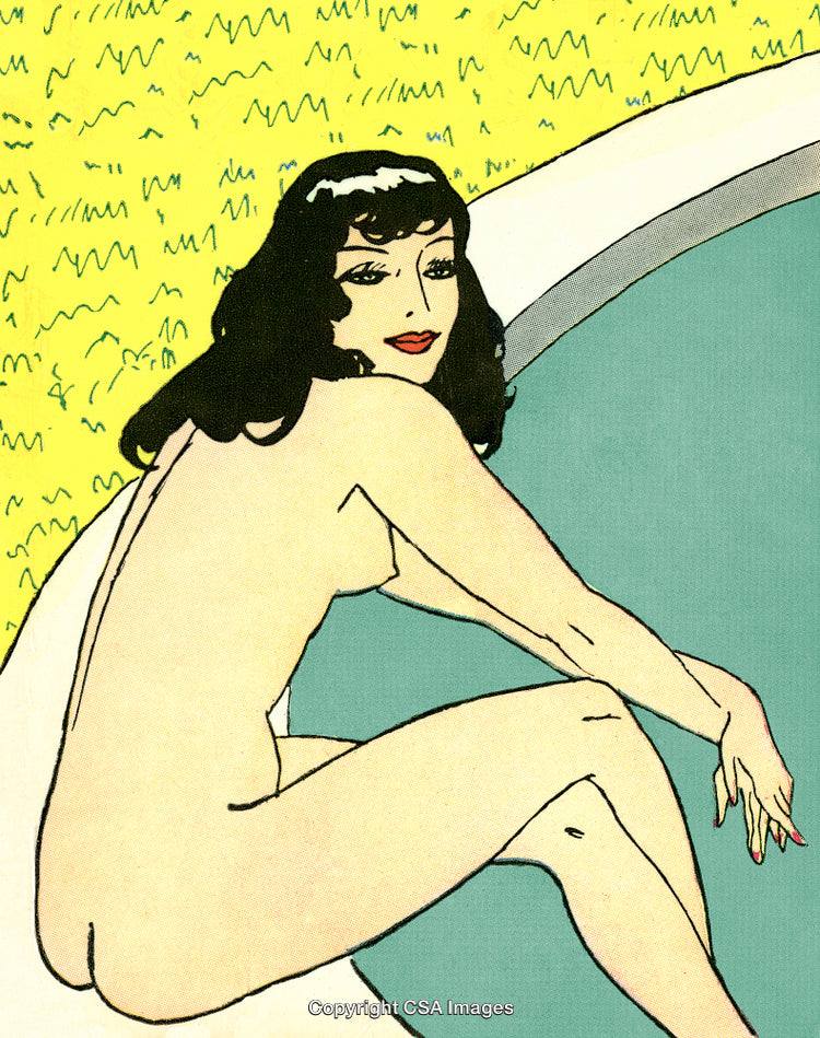 Illustrative Portrait of a Woman in a Relaxed Poolside Setting