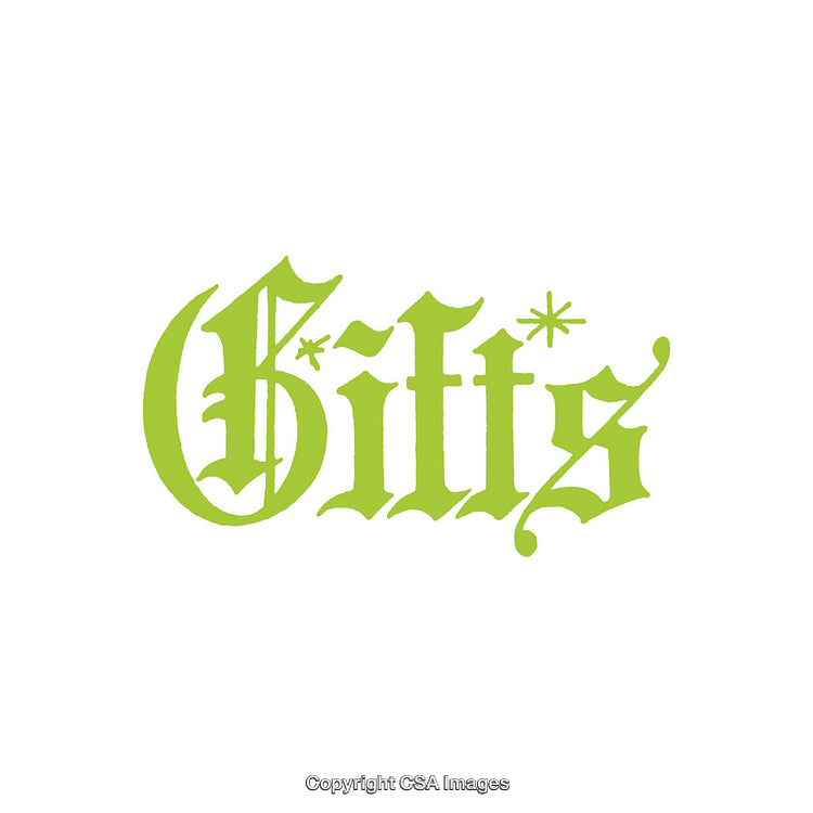 Elegant Green Calligraphy Word Design Isolated on a White Background
