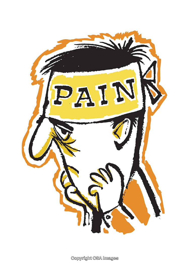 Colorful Illustration of a Character Wrestling with Emotional Pain