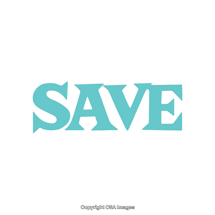 Single Word Concept Displayed in Bold Aqua Typeface on White Background