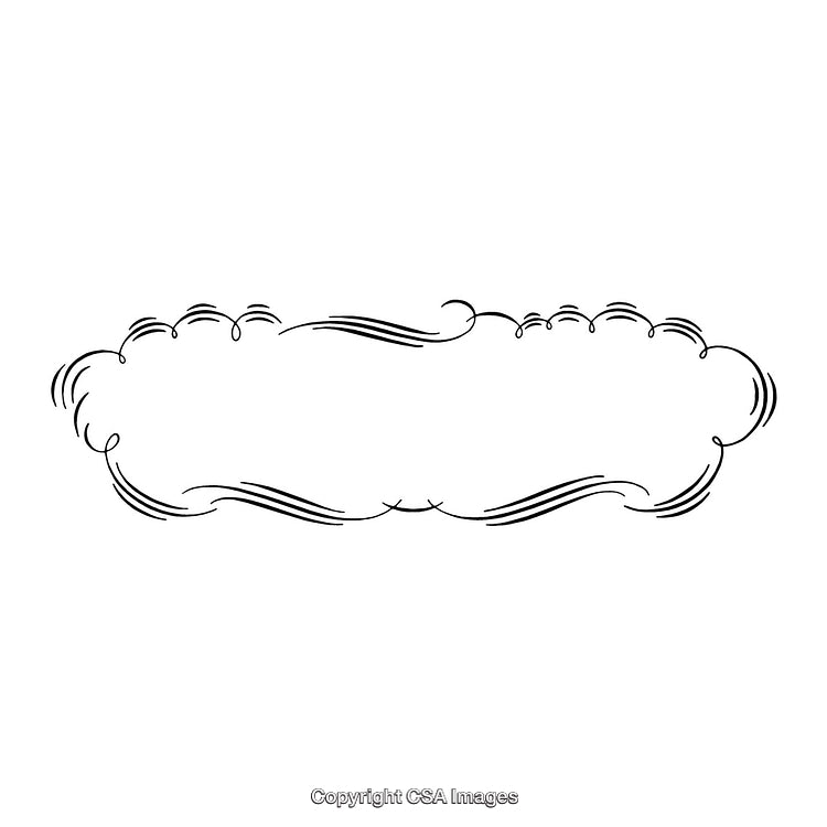 Elegant Ornamental Border Design with Decorative Swirls and Flourishes