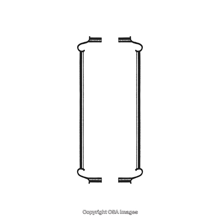 Minimalistic Black and White Decorative Design Ornament Illustration
