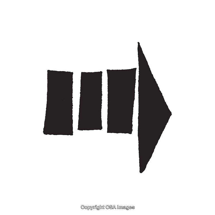 Abstract Black and White Artistic Shaped Minimalist Design