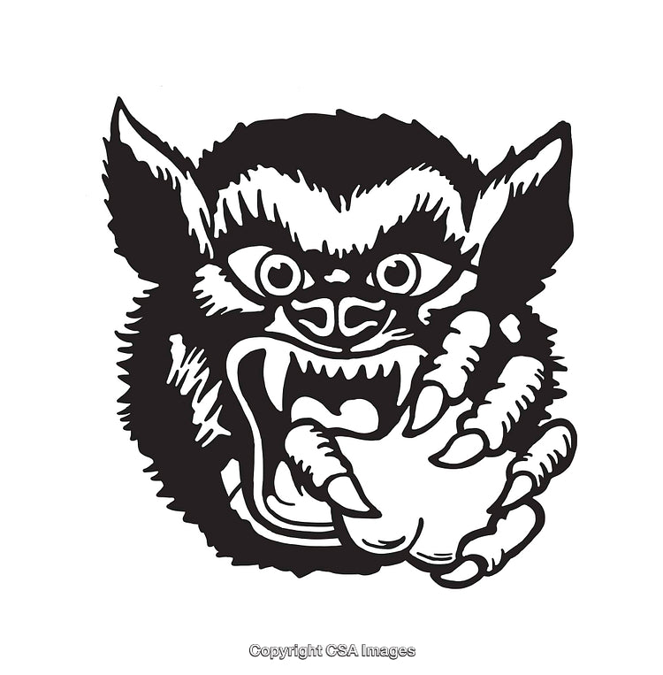 Ferocious Creature Illustration with Sharp Claws and Intense Expression