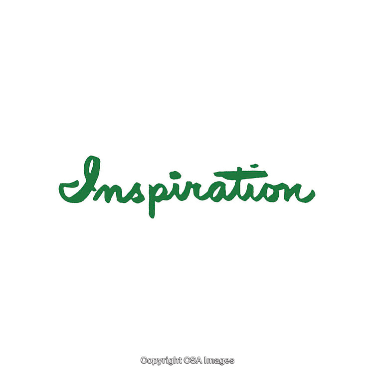 Green Inspiration Text on White Background