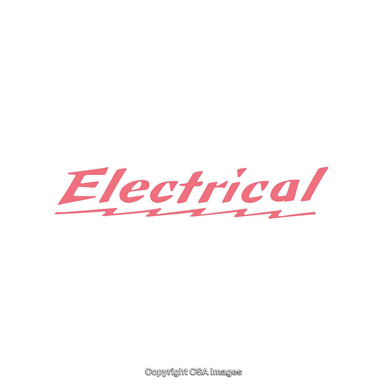 Minimalist Pink Electrical Text Logo on White Background