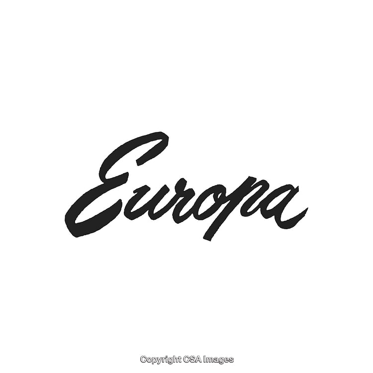 Elegant Handwritten Design Featuring the Word Europa in Stylish Typography