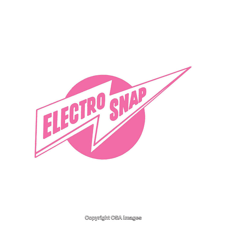 Pink Electro Snap Logo with Lightning Bolt and Circular Background