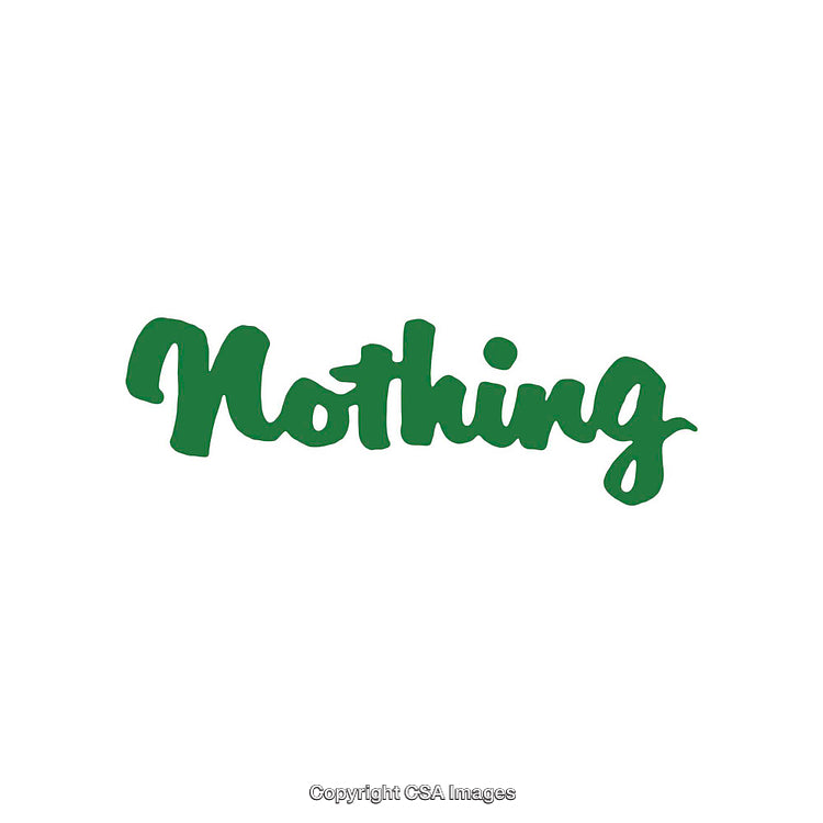 Minimalistic Green Script Word Art on a White Background