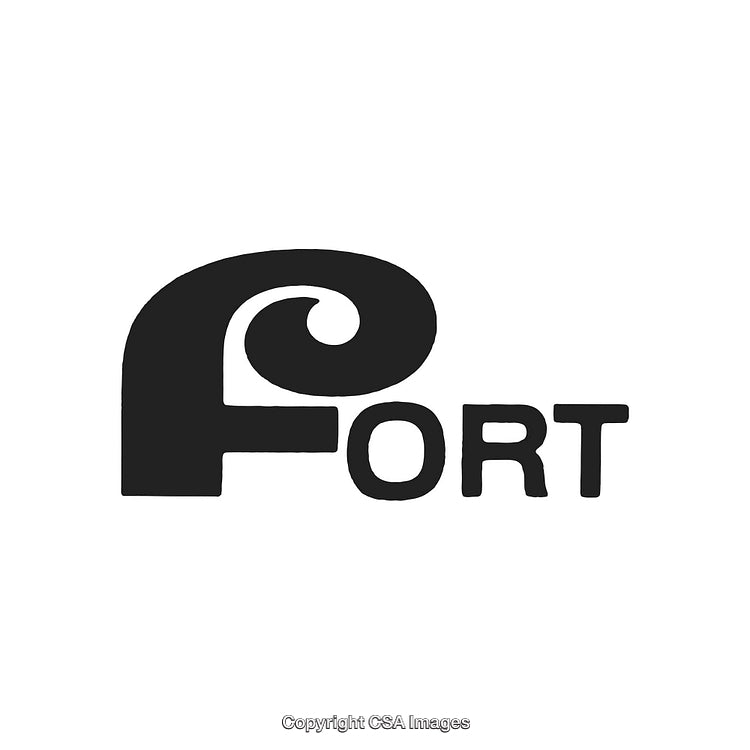 Stylized Black and White Graphic Design Logo Featuring Creative Text Elements