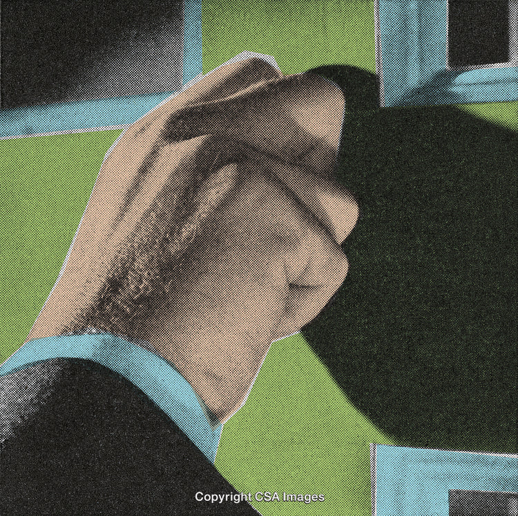 Stylized Illustration of a Hand Knocking on a Vibrant Green Door