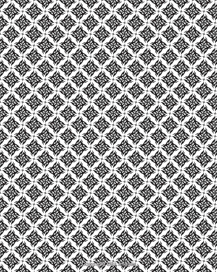 Seamless Black and White Floral Pattern for Elegant Design