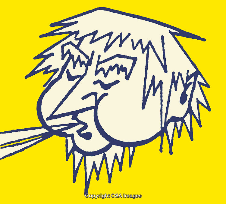 Colorful Line Art Illustration of Whimsical Character in Vibrant Style