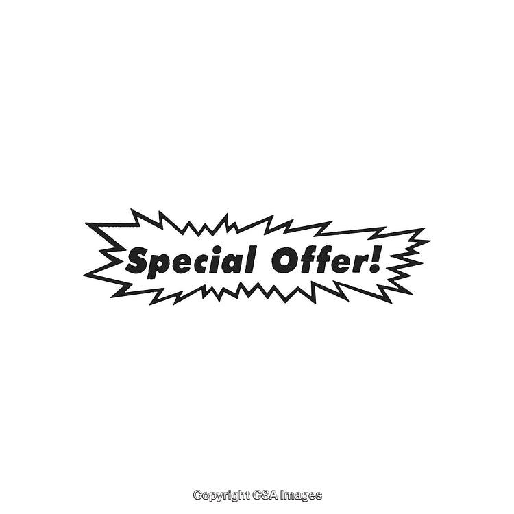 Special Offer Label With Dynamic Starburst Design