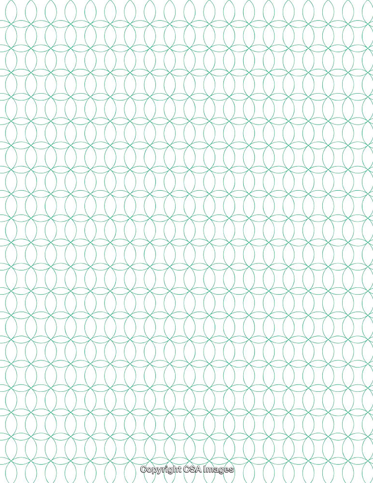 Abstract Geometric Blue Pattern on a White Background