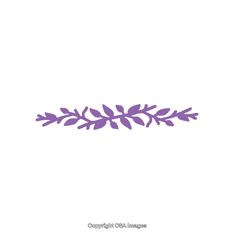 Purple Leaf Plant Branch Illustration on White Background