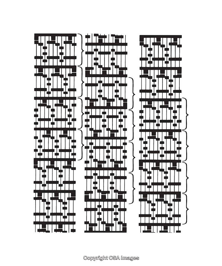 Black and White Line Art Illustration with Abstract Patterns and Shapes