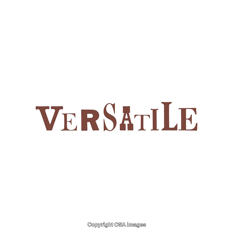 Versatile Text Artwork with Unique Typography on White Background