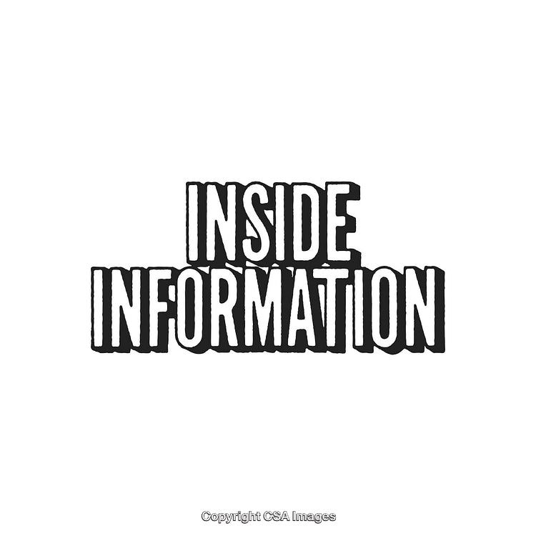 Bold Text Design Displaying the Phrase Inside Information in Black Letters