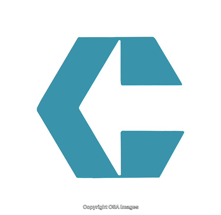 Minimalistic Blue Hexagon Arrow Icon on White Background